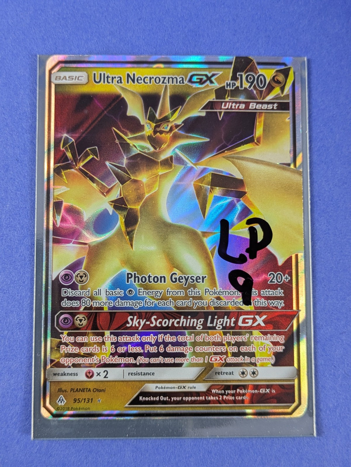 Ultra Necrozma GX - 95/131 - Rare Holo GX  Forbidden Light - Pokemon Card - LP