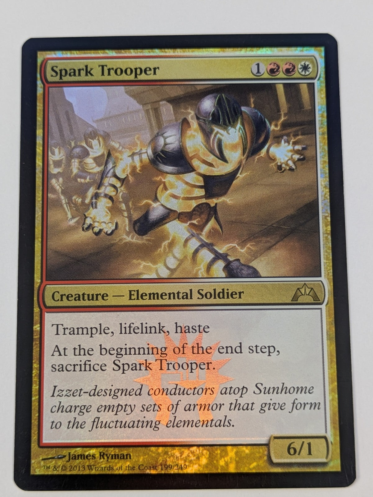 MTG Magic: Gatecrash: Spark Trooper Foil #199/249 Rare - LP