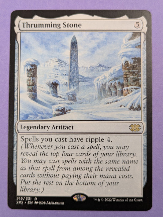 MTG Magic: Double Masters 2022: Thrumming Stone #315/331 Rare - NM