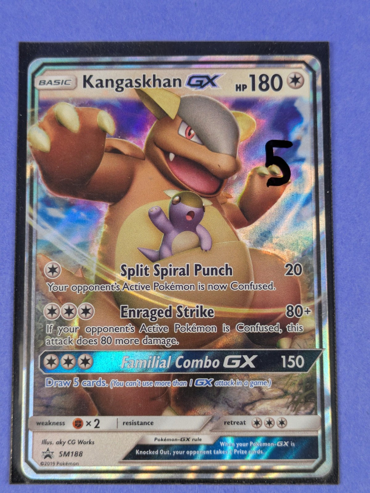 Kangaskhan GX - SM188 - Promo Holo Sun & Moon Promos - Pokemon Card - NM
