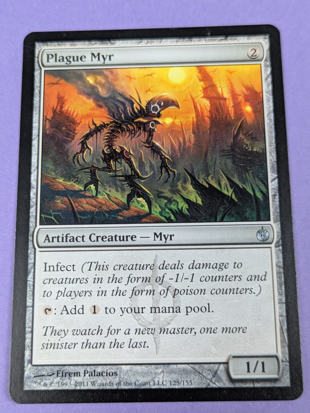 MTG Magic: Mirrodin Besieged: Plague Myr #125/155 Uncommon - NM