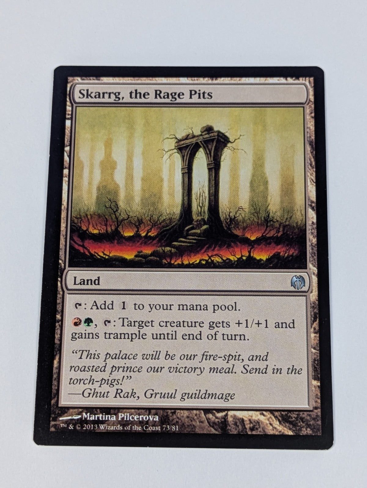 MTG: Duel Decks: Heroes vs. Monsters: Skarrg, the Rage Pits #73/81 Uncommon - LP
