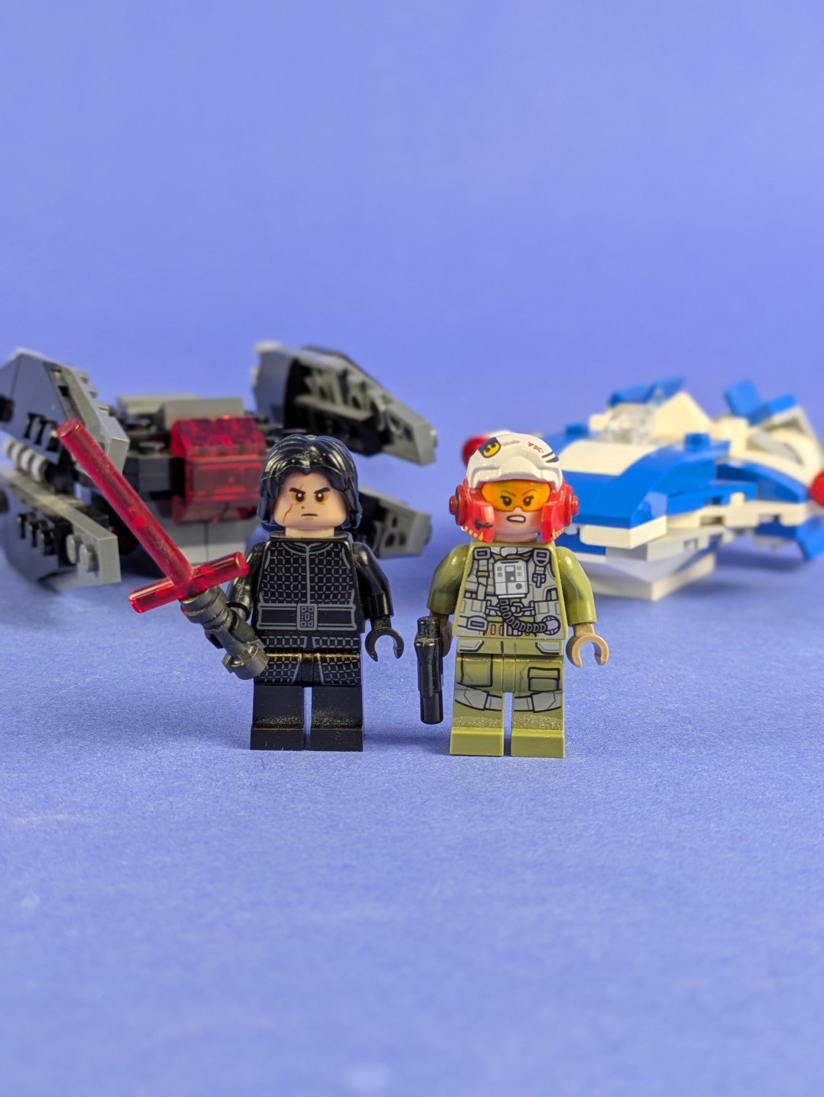 LEGO Star Wars A-Wing vs. TIE Silencer Microfighters 75196 Incomplete Pre-Owned