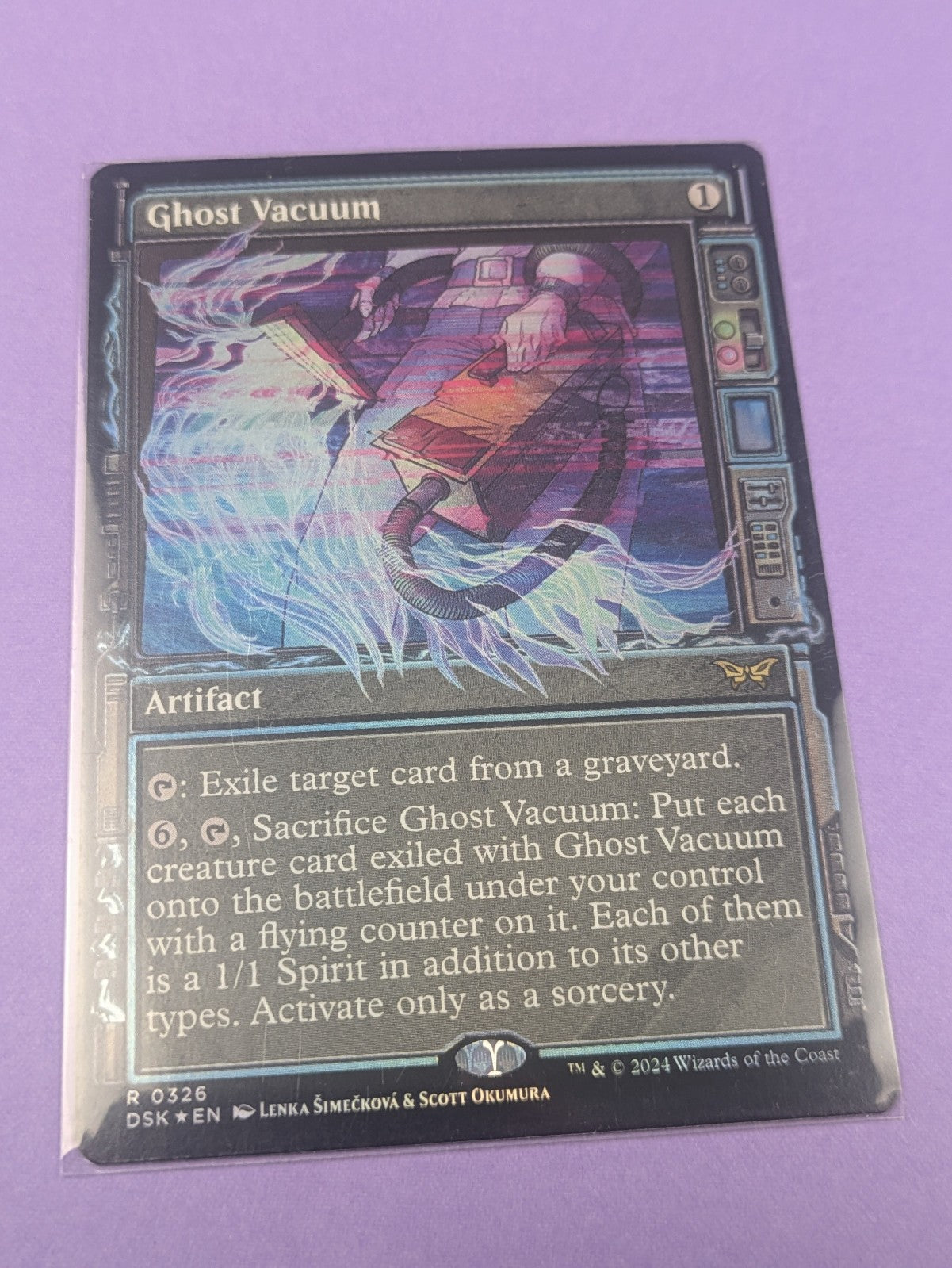 MTG Magic: Duskmourn: House of Horror: Ghost Vacuum Foil #0326 Rare - NM