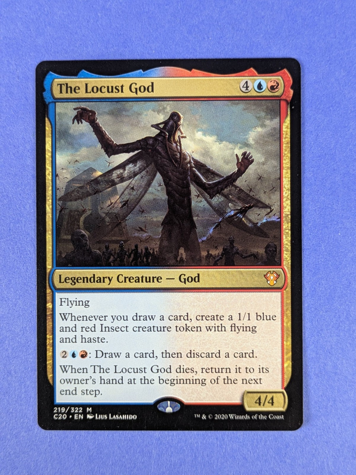MTG Magic: Commander 2020: The Locust God #219/322 Mythic - NM