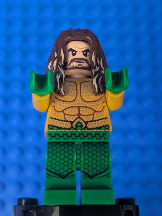 Lego Super Heroes: Aquaman - Dark Brown Long Hair sh0525 Set 76095