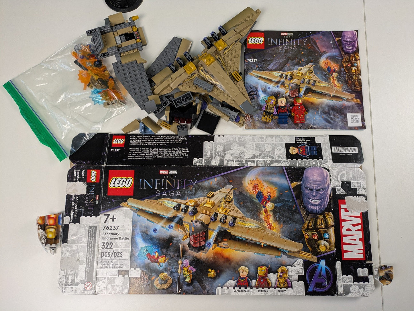 Lego Super Heroes: Sanctuary II: Endgame Battle Set 76237 - Complete Set