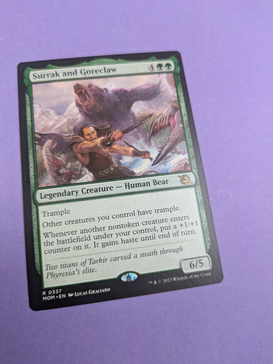 MTG: Magic The Gathering: Surrak and Goreclaw- Rare- Near Mint