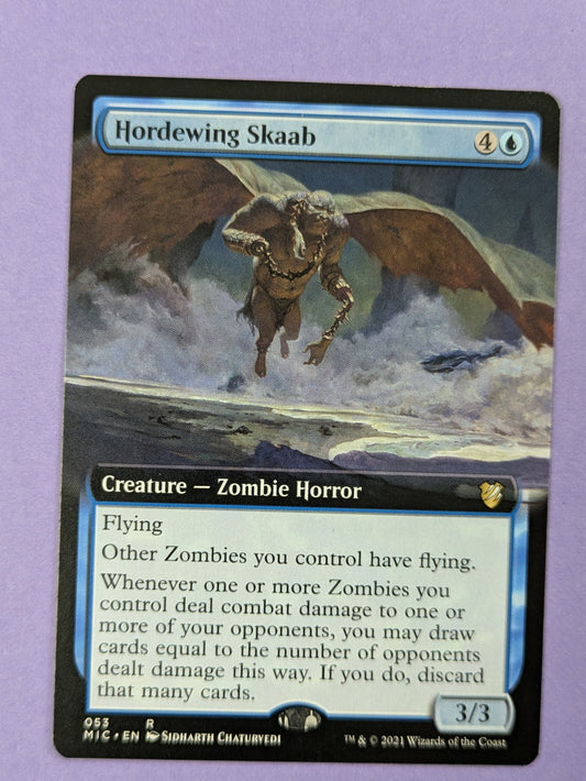 MTG Magic: Midnight Hunt Commander: Hordewing Skaab Extended Art #053 - NM