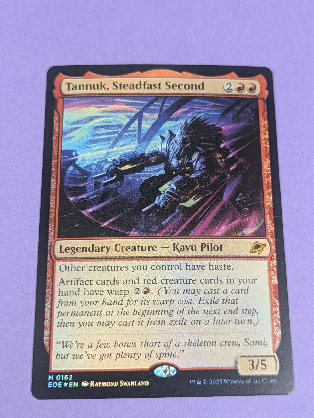 MTG Magic: Edge of Eternities: Tannuk, Steadfast Second Foil #0162 Mythic - NM