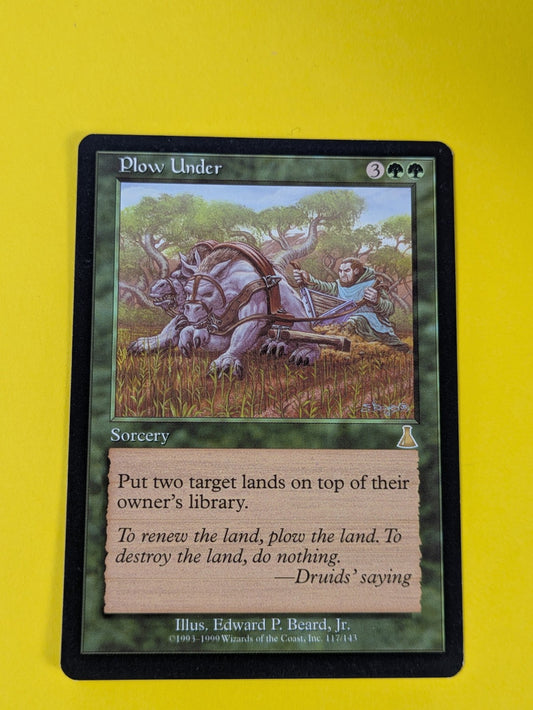 MTG Magic: Urza's Destiny: Plow Under #117/143 Rare - NM