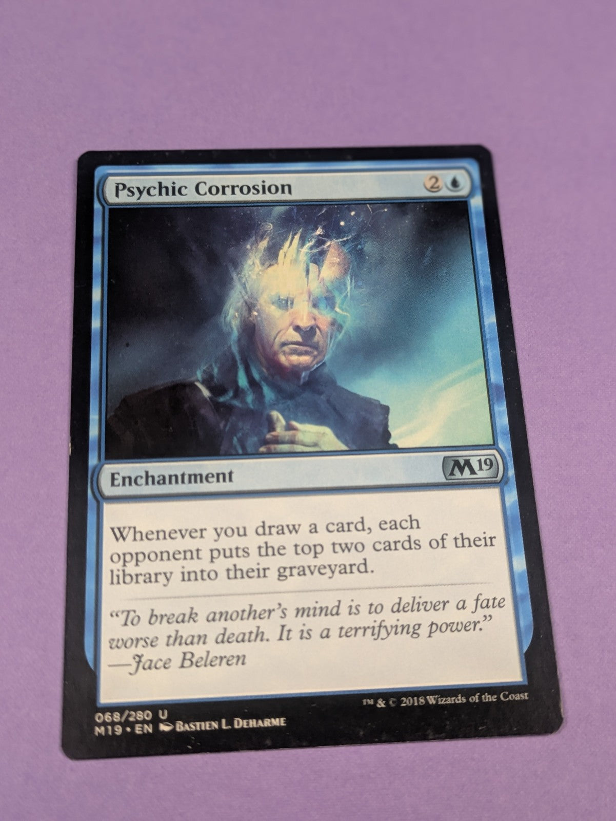 MTG Magic: Core Set 2019: Psychic Corrosion #068/280 Uncommon - LP