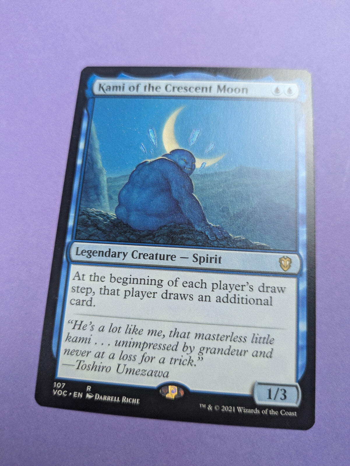 MTG: Magic The Gathering: Kami of the Crescent Moon- Rare- Near Mint