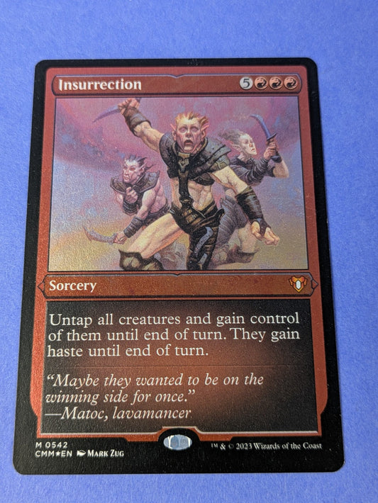 MTG Magic: Commander Masters: Insurrection Etched Foil #0542 Mythic - LP