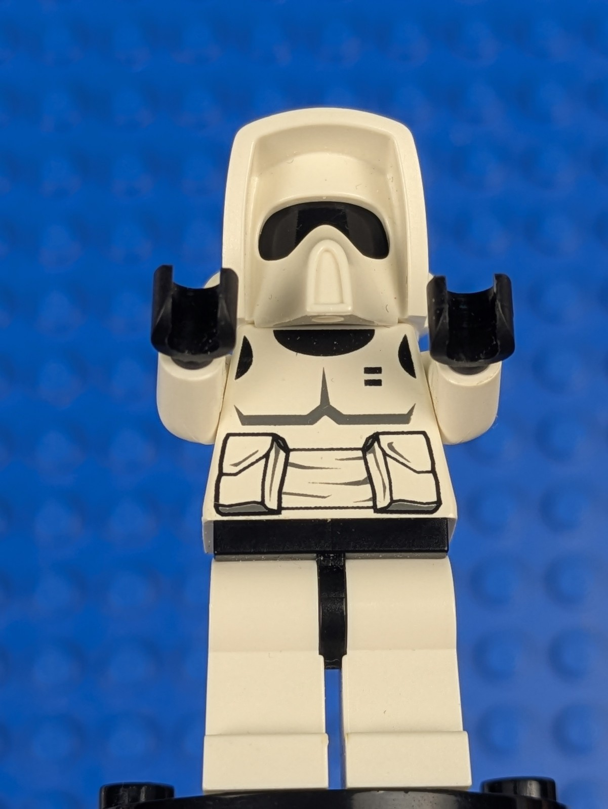 Lego Star Wars: Imperial Scout Trooper - Plain Black Head sw0005a Set 8038