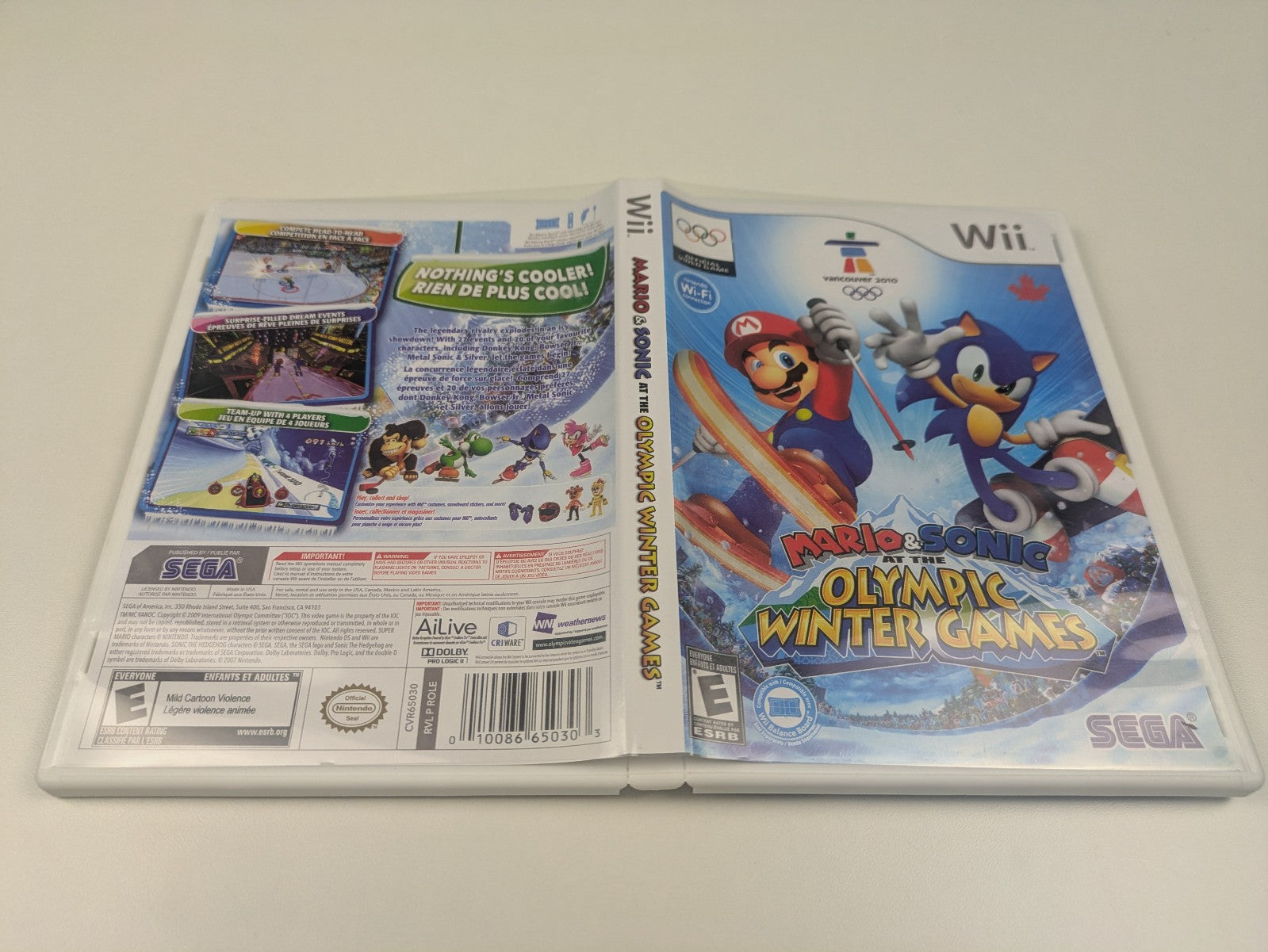 Mario & Sonic at the Olympic Winter Games (Nintendo Wii, 2009) CIB