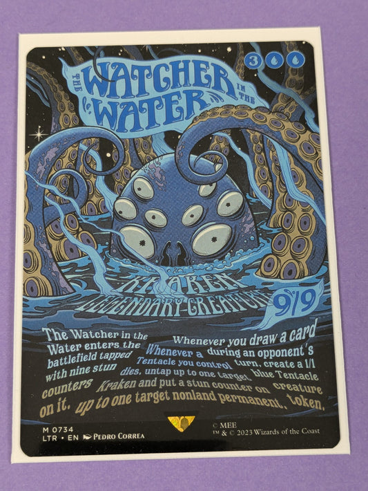 MTG: The Lord of the Rings: The Watcher in the Water Borderless #0734 Mythic NM