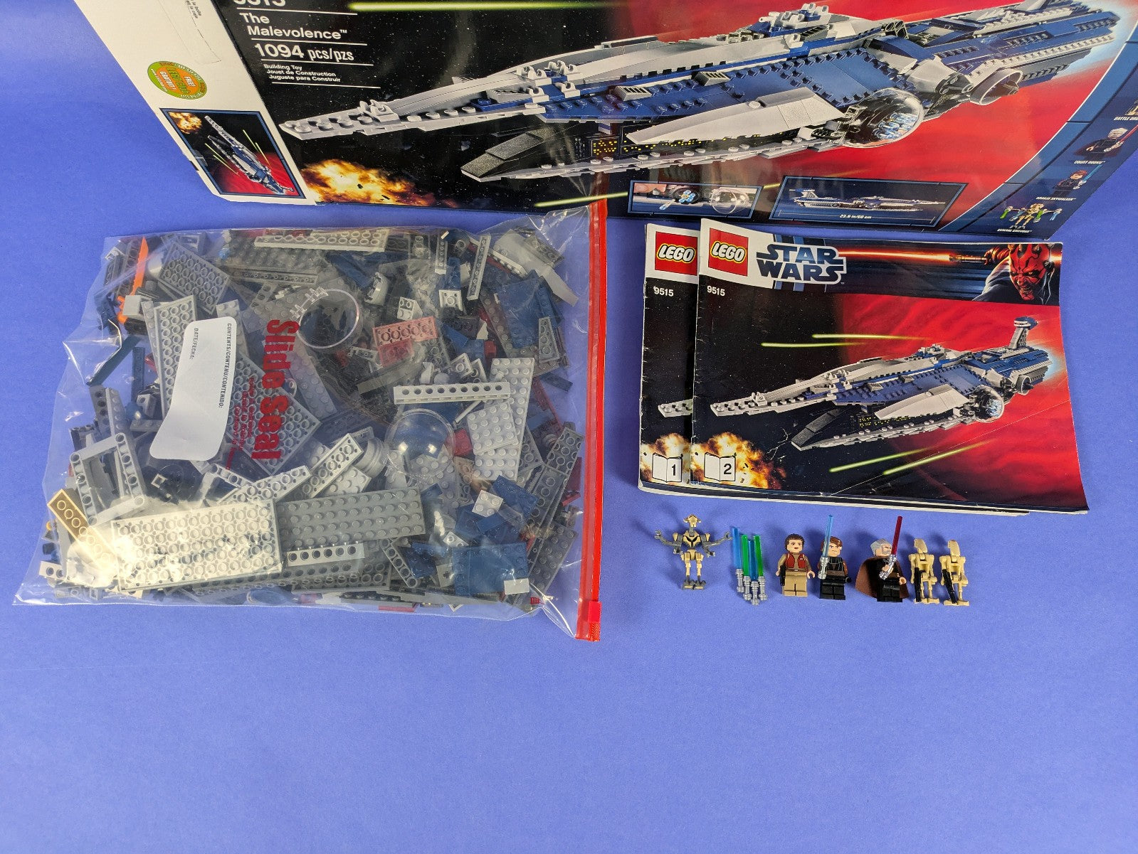 Lego Star Wars: The Clone Wars: The Malevolence Set 9515 Complete Set