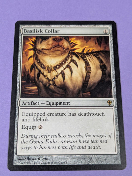 MTG Magic the Gathering: Worldwake: Basilisk Collar #122/145 Rare - NM