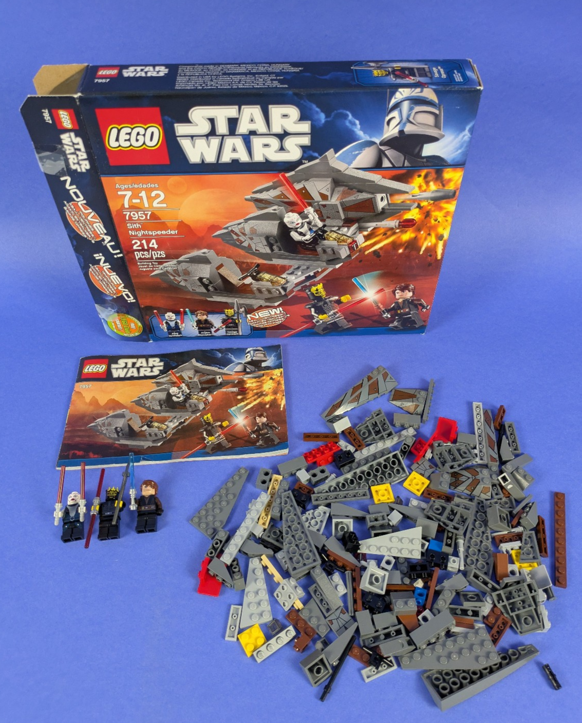 Lego Star Wars: The Clone Wars: Sith Nightspeeder Set 7957 Complet Set