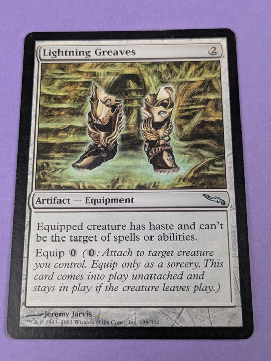 MTG Magic the Gathering: Mirrodin: Lightning Greaves #199/306 Uncommon - NM