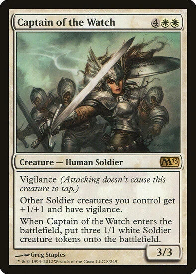 MTG: Magic The Gathering: 2013 Core Set: Captain of the Watch - Near Mint
