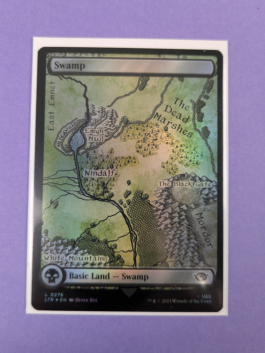 MTG: The Lord of the Rings: Tales of Middle-earth: Swamp Foil #0276 Land - NM