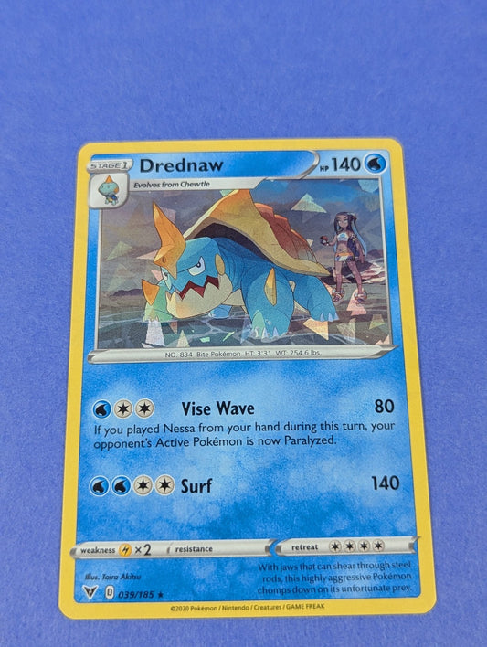 Drednaw - 039/185 - Shattered Holo Rare Sword & Shield Promo - Pokemon - NM