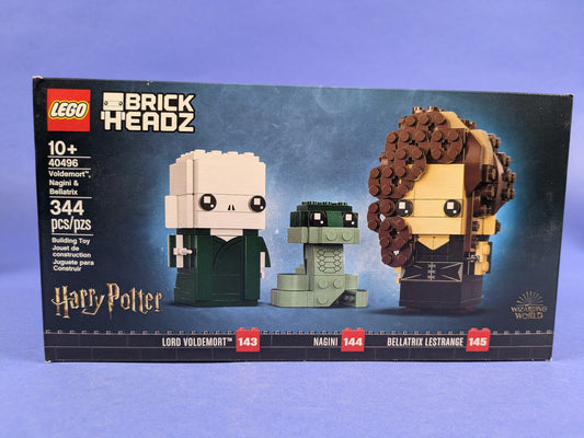 Lego BrickHeadz: Harry Potter: Voldemort, Nagini & Bellatrix 40496 BRAND NEW