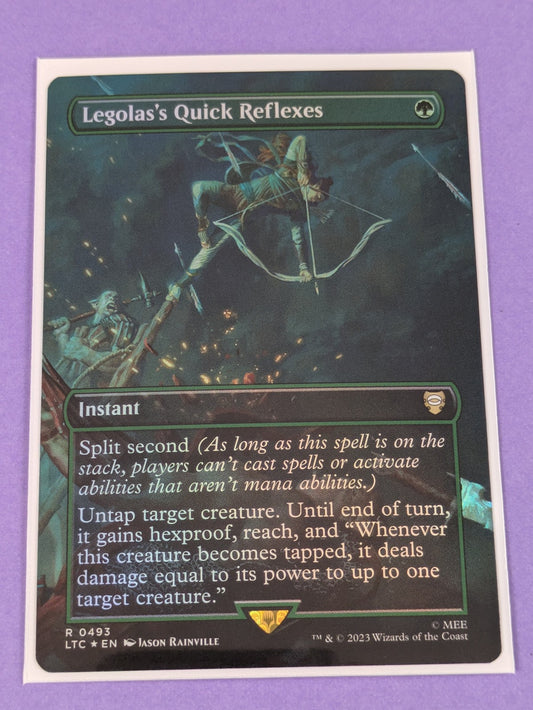 MTG: The Lord of the Rings: Legolas's Quick Reflexes Foil #0493 Rare - NM