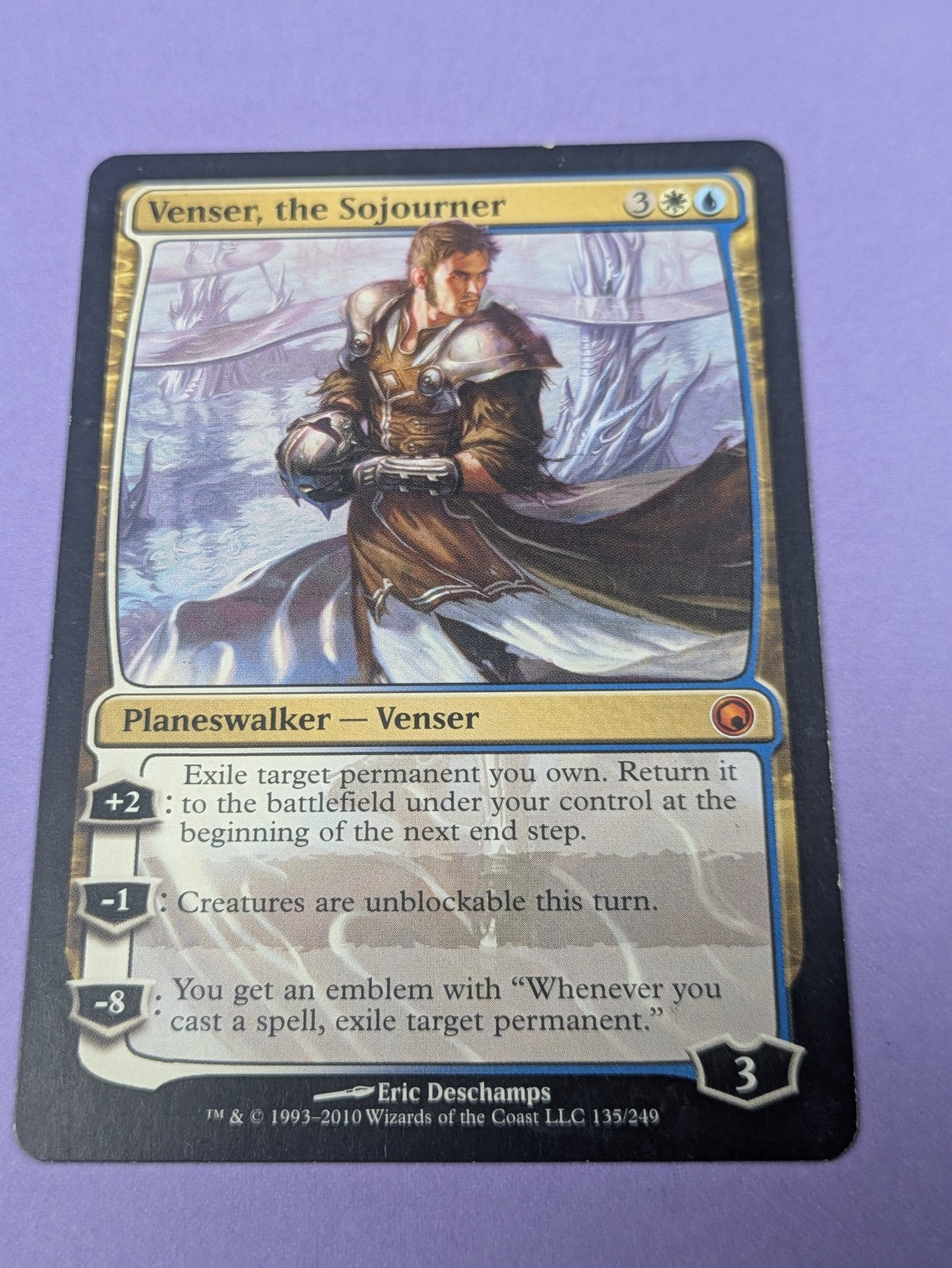 MTG Magic: Scars of Mirrodin: Venser, the Sojourner #135/249 Mythic - LP