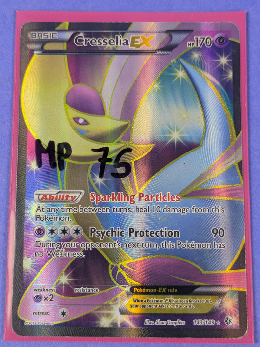 Cresselia EX #143 Pokemon Boundaries Crossed - Ultra Rare - Pokemon Card - MP