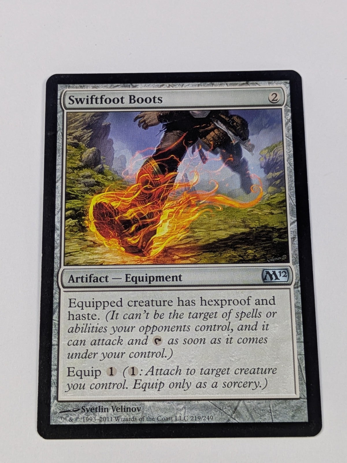 MTG Magic: Magic 2012: Swiftfoot Boots #219/249 Uncommon - LP