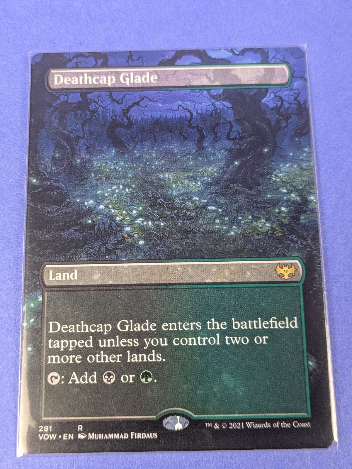 MTG Magic: Innistrad: Crimson Vow: Deathcap Glade Borderless #281 Rare - NM