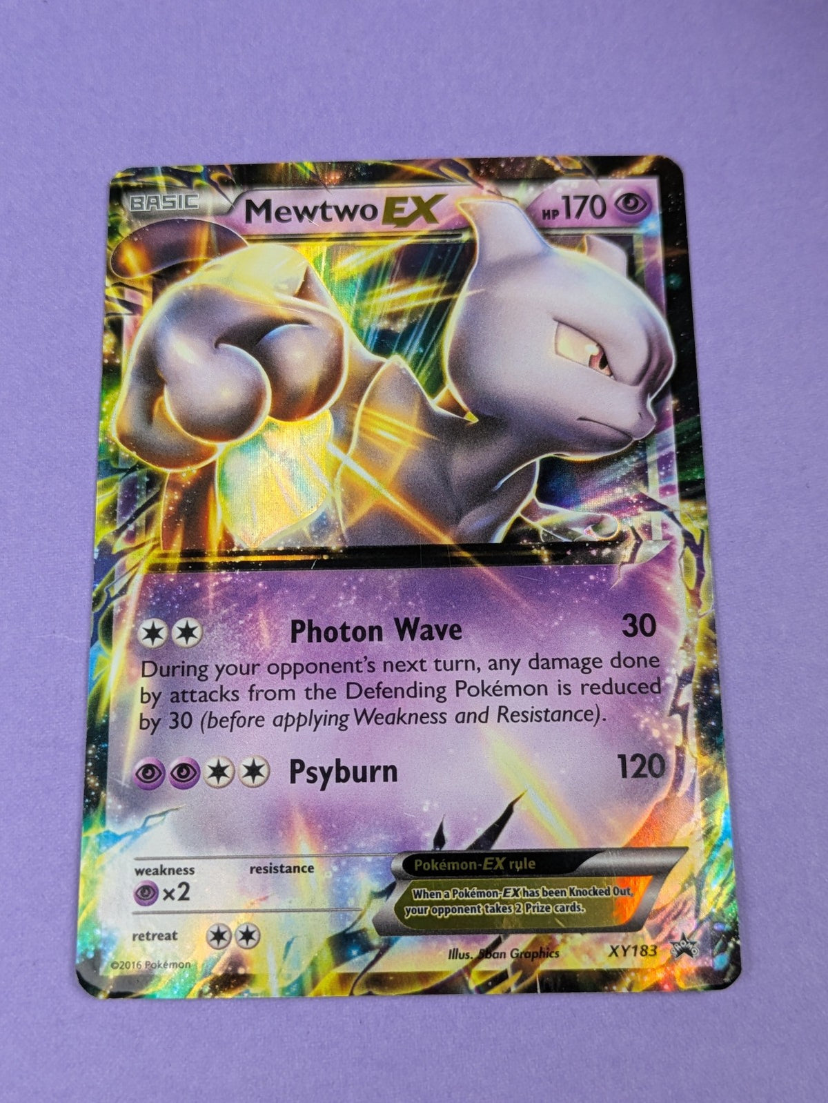 Mewtwo EX - XY183 - Promo Holo XY Promos - Pokemon Card - MP