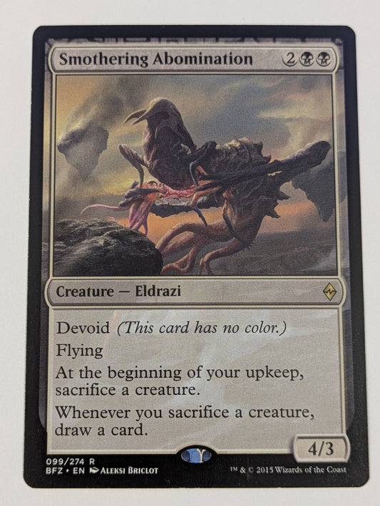 MTG Magic: Battle for Zendikar: Smothering Abomination #099/274 Rare - LP