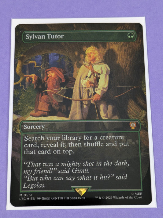 MTG: The Lord of the Rings: Sylvan Tutor Borderless Foil #0531 Mythic - NM