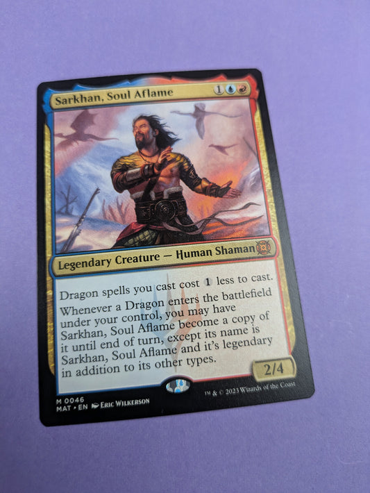 MTG: Magic The Gathering: Sarkhan, Soul Aflame- Mythic- Near Mint