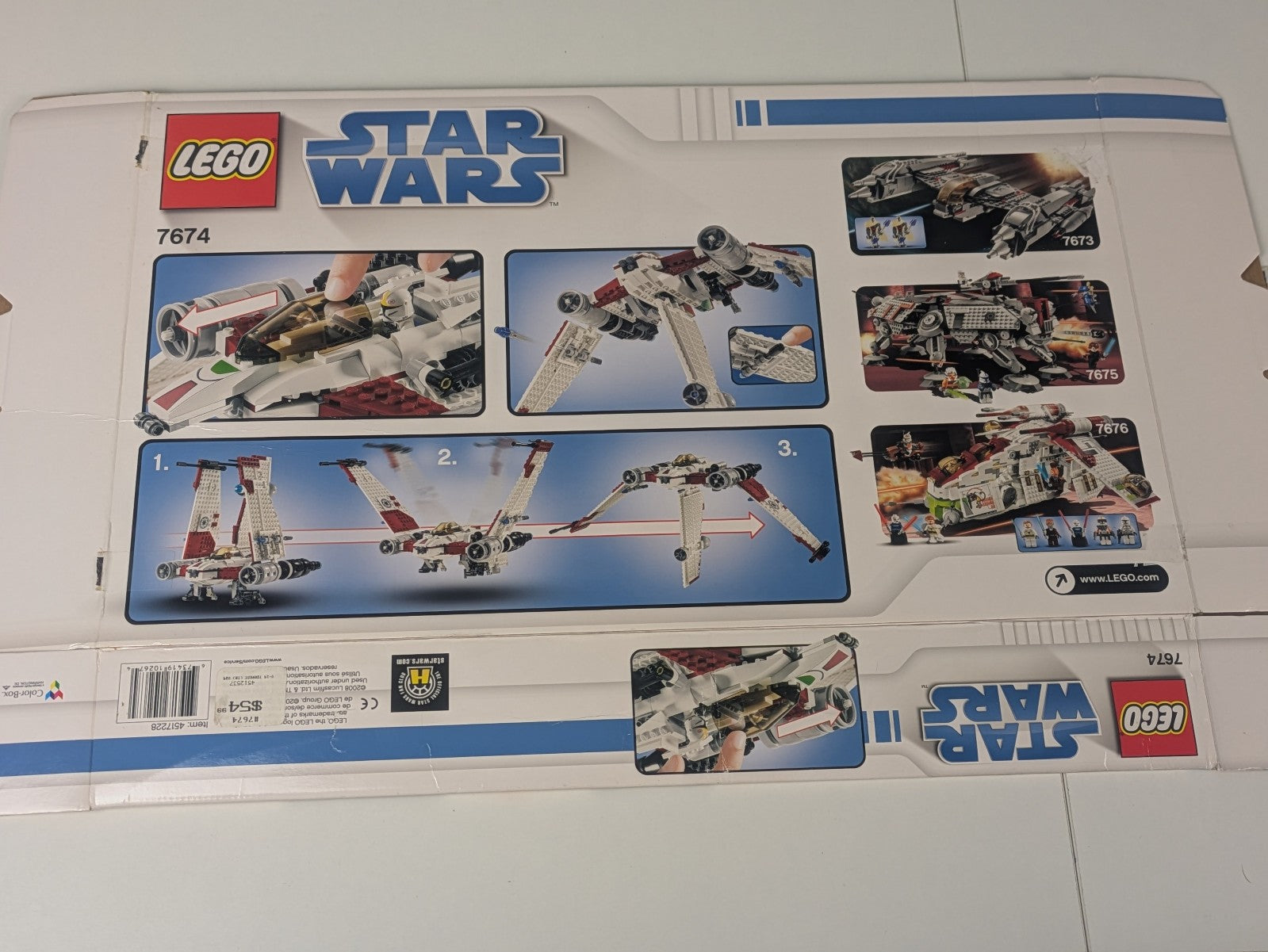 Lego Star Wars The Clone Wars: V-19 Torrent Set 7674 - Complete Set
