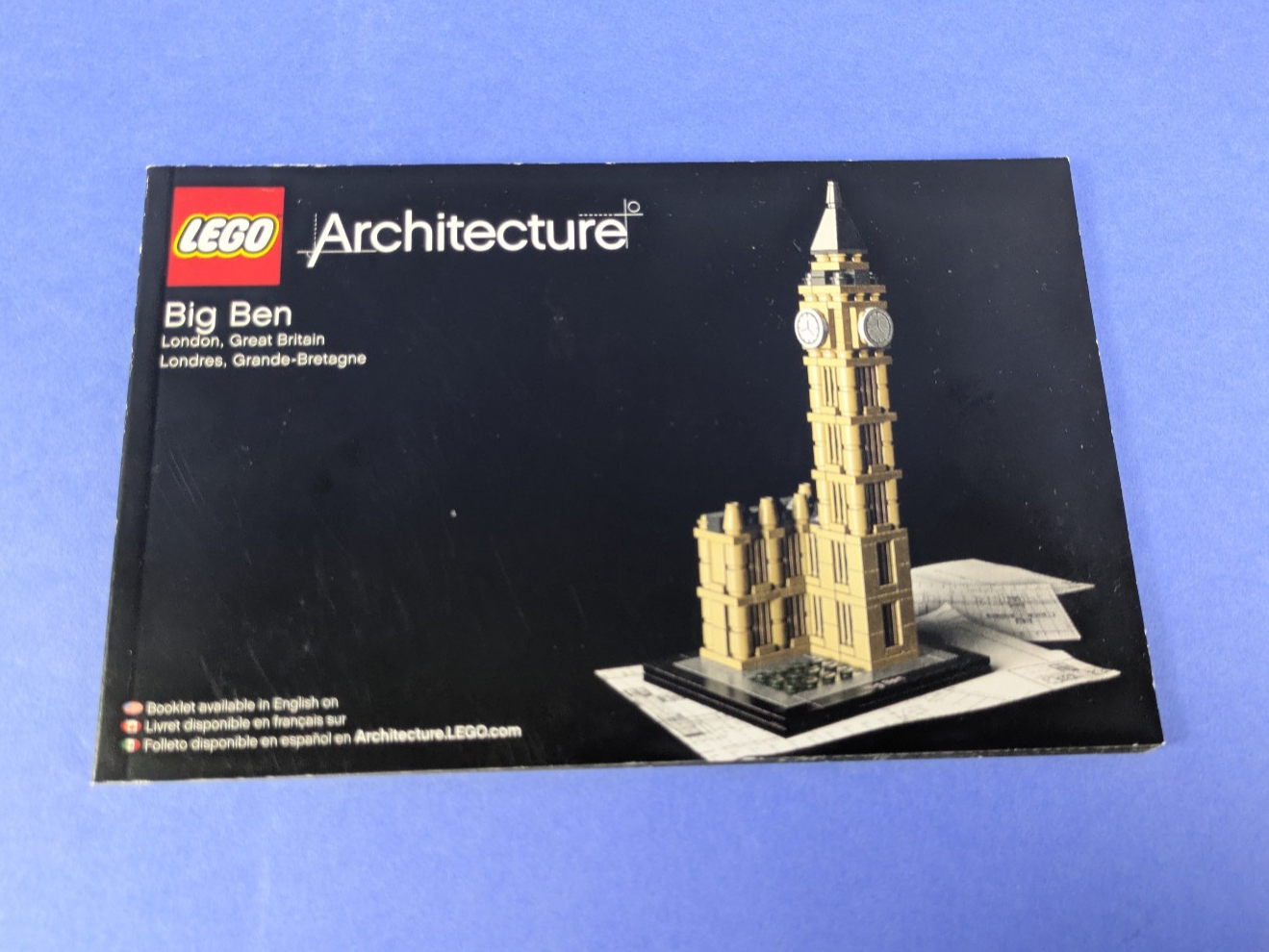 Lego Architecture: Big Ben Set 21013 Complete Set
