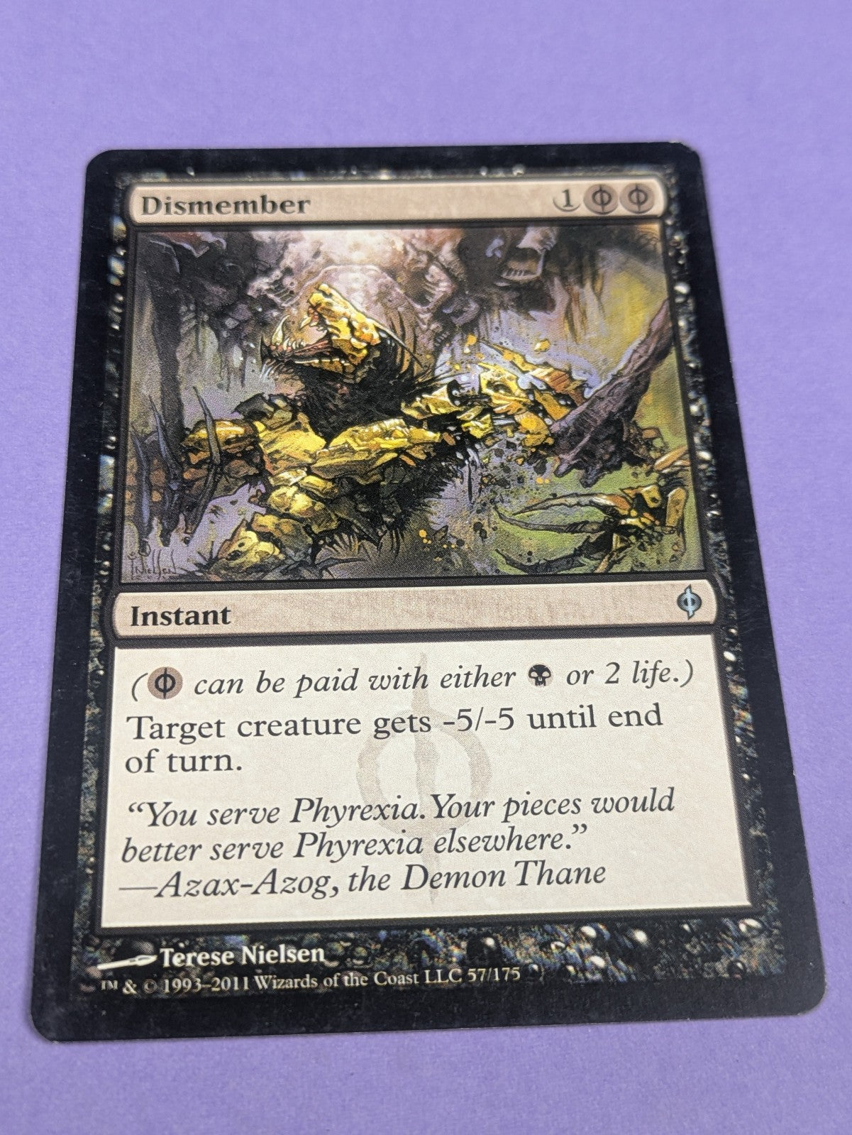 MTG Magic: New Phyrexia: Dismember #57/175 Uncommon - LP