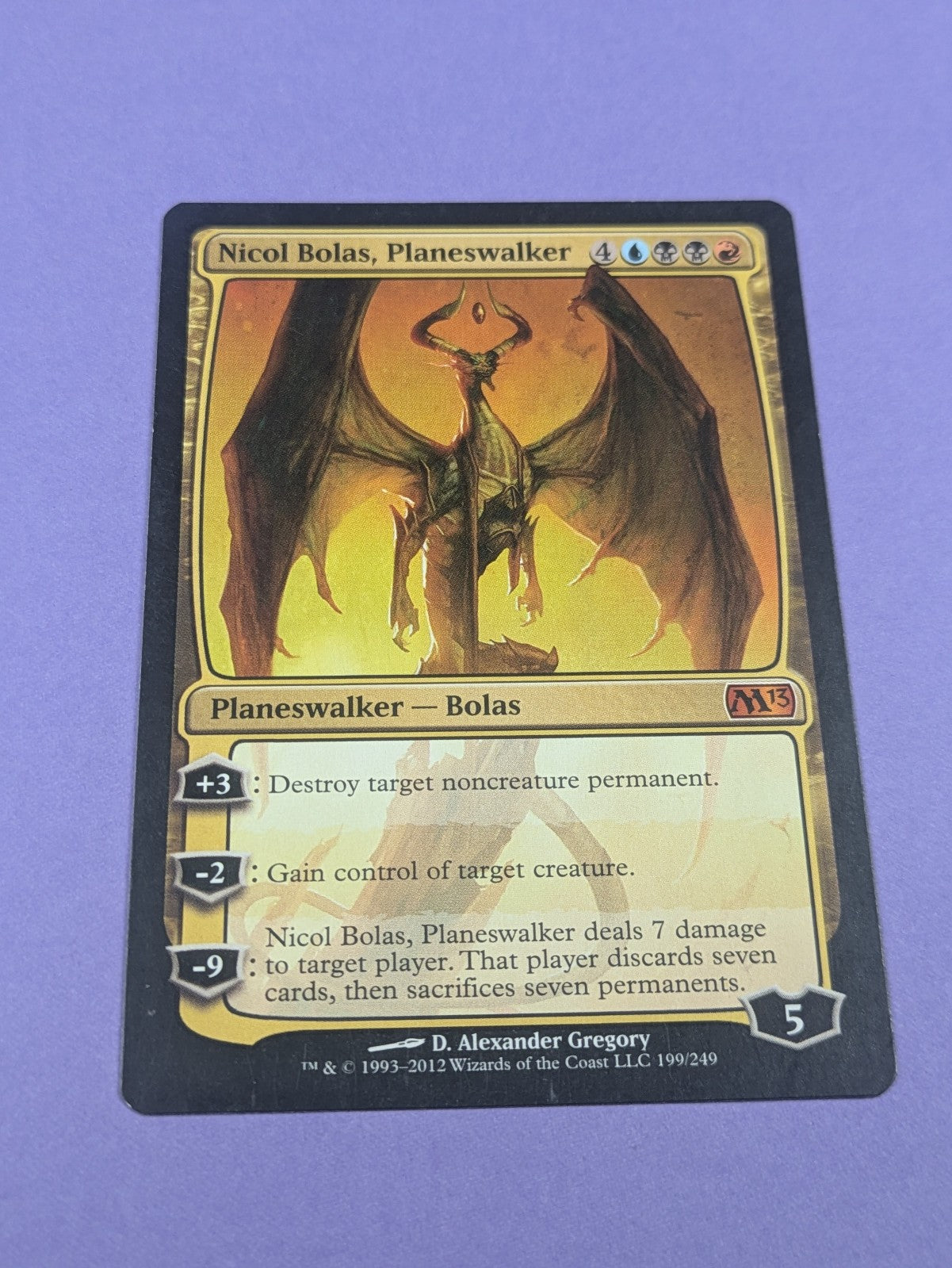 MTG Magic: Magic 2013: Nicol Bolas, Planeswalker #199/249 Mythic - NM