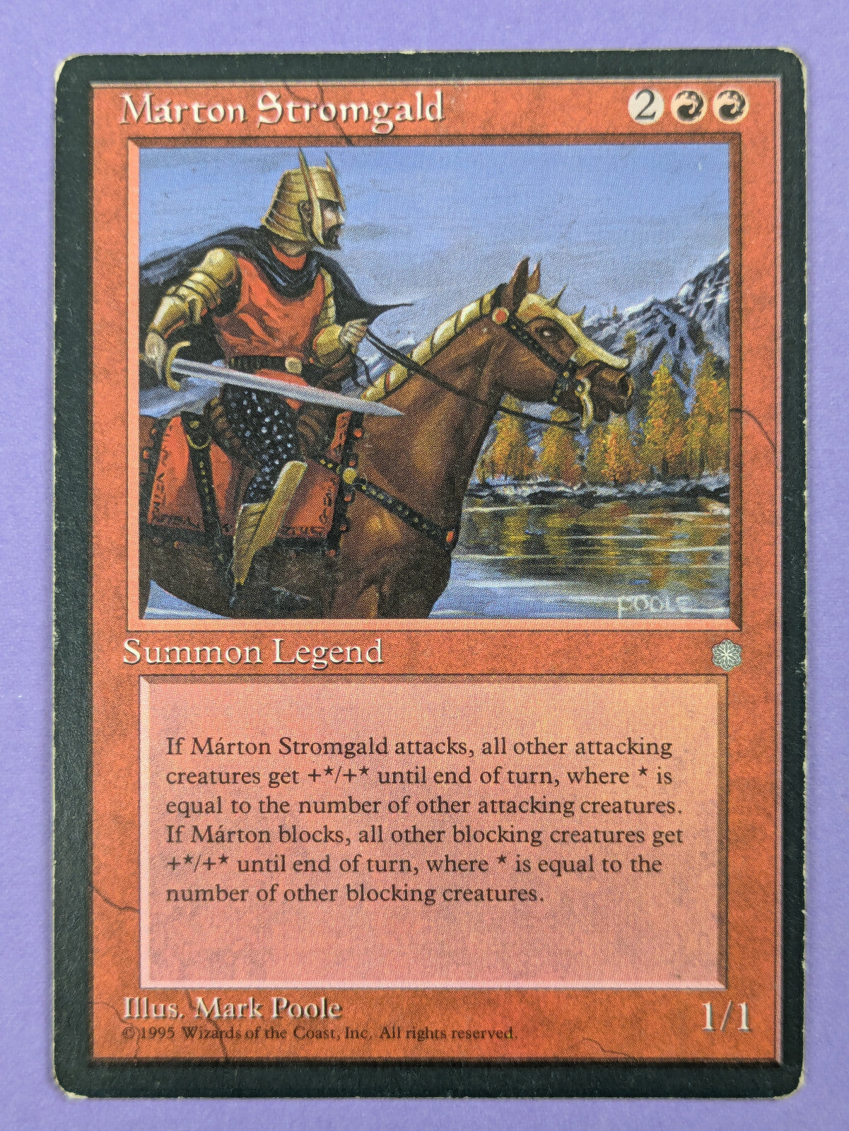 MTG Magic The Gathering: Ice Age: Marton Stromgald #1/1 Rare - HP