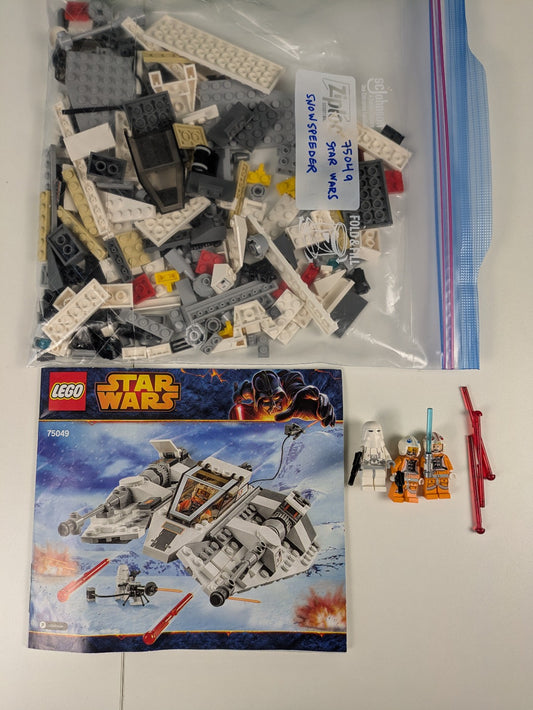 Lego Star Wars: Episode 4-6: Snowspeeder Set 75049 - w/ Instructions