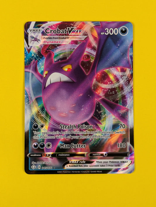 Crobat VMAX - 045/072 - Ultra Rare Shining Fates - Pokemon Card - NM