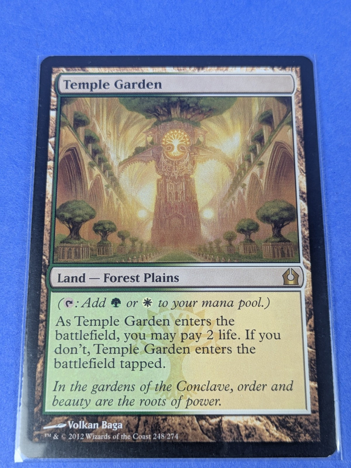 MTG Magic: Return to Ravnica: Temple Garden #248/274 Rare - NM