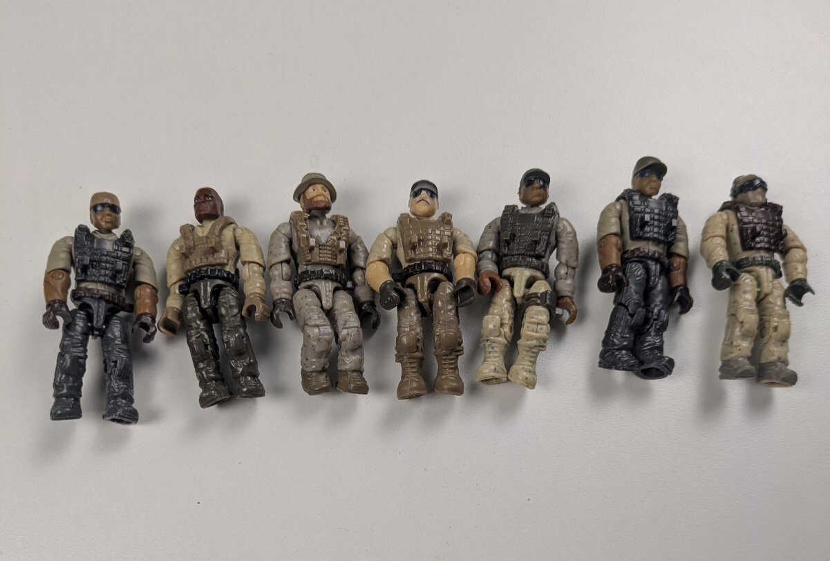 Mega Construx Call Of Duty Random Assorted Allied Soldiers - Lot of 7 MAF