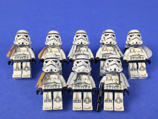 Lego Star Wars: Sandtrooper - Orange/White Pauldron (8X) sw0364 sw0383 Set 9490