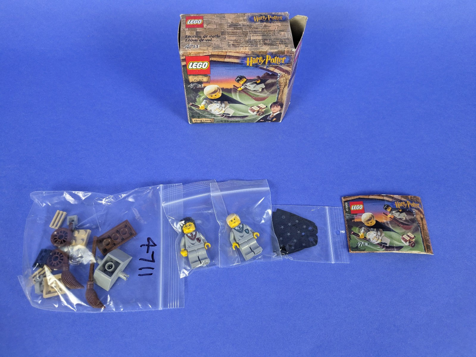 Lego Harry Potter: Sorcerer's Stone: Flying Lesson Set 4711 Complete Set