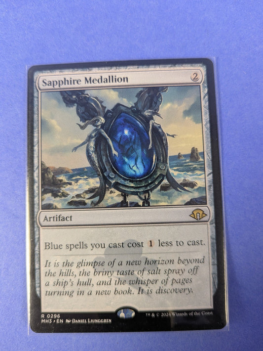 MTG Magic: Modern Horizons 3: Sapphire Medallion #0296 Rare - NM